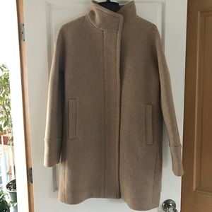 Jcrew Cocoon Coat in Italian Stadium-Cloth Wool